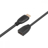 TB Kabel HDMI v2.0 F-M pozłacany 3m przedłużacz  - AKTBXVH1F20G30B - Zdjęcie 3