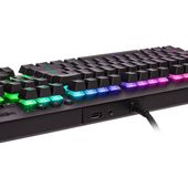 THERMALTAKE Klawiatura gamingowa - Tt eSports Level 20 GT RGB Black Cherry MX Blue - GKB-LVG-BLBRUS-01 - Zdjęcie 6