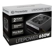 THERMALTAKE Litepower II Black 650W (Active PFC, 2xPEG, 120mm, Single Rail)  - PS-LTP-0650NPCNEU-2 - Zdjęcie 4