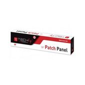 TECHLY Patch panel 1U UTP 24xR J45 Cat.5e, czarny - 022861 - Zdjęcie 2
