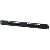 TECHLY Patch panel 1U UTP 16xR J45 Cat.6, czarny - 022885 - Zdjęcie 1