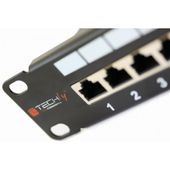 TECHLY Patch panel 24 STP Cat. 6/6a, czarny - 022908 - Zdjęcie 6
