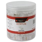 TECHLY Wtyk modularny RJ45 UTP 8P8C cat.6 na drut 100szt. - 028894 - Zdjęcie 3