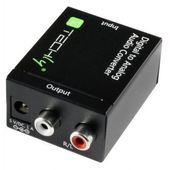TECHLY Konwerter cyfrowy Toslink SPDIF, coaxial audio na analog stereo RCA L/R  - 301139 - Zdjęcie 4