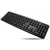 TECHLY Klawiatura USB 104 klawisze, układ US, czarna  - 302839 - Zdjęcie 1