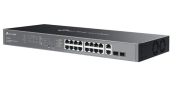 TP-LINK Przełącznik Omada 20-Port GB Easy Managed Switch with 16-Port PoE+   PORT: 16× Gigabit PoE+ Ports, 2x Gigabit Non-PoE Ports, 2× Gigabit SFP Ports - ES220GMP - Zdjęcie 4