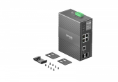 TP-LINK Przełącznik IES206GPP  Industrial Easy Managed Omada, 6 portów gigabitowych, w tym 3 portPoE+ i  - IES206GPP - Zdjęcie 2