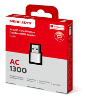 TP-LINK Karta sieciowa Mercusys AC1300 Nano Wireless Dual Band USB Adapter              SPEED: 400 Mbps at 2.4 GHz + 867 Mbps at 5 GHz - MA30N - Zdjęcie 2