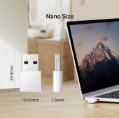 TP-LINK Karta sieciowa Mercusys AC1300 Nano Wireless Dual Band USB Adapter              SPEED: 400 Mbps at 2.4 GHz + 867 Mbps at 5 GHz - MA30N - Zdjęcie 4