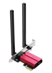TP-LINK Karta sieciowa AXE5400 Tri-Band Wi-Fi 6E Bluetooth PCI Express Adapter  SPEED: 2402 Mbps at 6 GHz + 2402 Mbps at 5 GHz + 574 Mbps at 2.4 GHz           - MA86XE - Zdjęcie 1