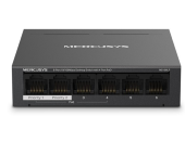 TP-LINK Przełącznik Mercusys 6-Port 10/100 Mbps Desktop Switch with  4-Port PoE+    PORT: 4× 10/100 Mbps PoE+ Ports, 2× 10/100 Mbps Non-PoE Ports - MS106LP - Zdjęcie 1