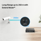 TP-LINK Przełącznik Mercusys 6-Port 10/100 Mbps Desktop Switch with  4-Port PoE+    PORT: 4× 10/100 Mbps PoE+ Ports, 2× 10/100 Mbps Non-PoE Ports - MS106LP - Zdjęcie 7