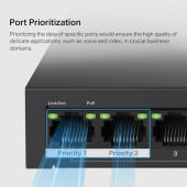 TP-LINK Przełącznik Mercusys 10-Port 10/100Mbps Desktop Switch with 8-Port PoE+     PORT: 8× 10/100 Mbps PoE+ Ports, 2× 10/100 Mbps Non-PoE Ports - MS110P - Zdjęcie 6