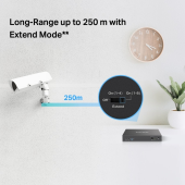 TP-LINK Przełącznik Mercusys 10-Port 10/100Mbps Desktop Switch with 8-Port PoE+     PORT: 8× 10/100 Mbps PoE+ Ports, 2× 10/100 Mbps Non-PoE Ports - MS110P - Zdjęcie 8
