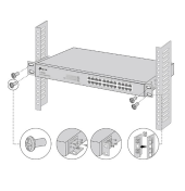 TP-LINK Zestaw montażowy Omada Rack, Screws 22×43.9×42 mm - RackMount Kit-19 - Zdjęcie 3