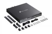 TP-LINK Przełącznik SG6428XHP switch zarządzalny 24 porty gigabitowe PoE+   4 sloty SFP+ 10G  - SG6428XHP - Zdjęcie 6