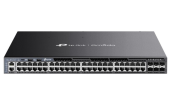 TP-LINK Przełącznik Omada 48-Port Gb Stackable Lite L3 Managed with 4 PORT: 24× Gigabit RJ45 Ports, 4× 10G SFP+ Slots, RJ45/USB Type C Console Port - SG6654XHP - Zdjęcie 1