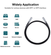TP-LINK Przewód SM5220-3M Omada 3M Direct Attach SFP+ 10G  - SM5220-3M - Zdjęcie 3