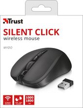 TRUST Mydo Silent Click bezprzewodowa mysz czarna - 21869 - Zdjęcie 6