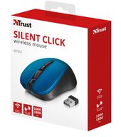 TRUST Mydo Silent Click bezprzewodowa mysz niebieska - 21870 - Zdjęcie 5