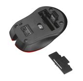 TRUST Mydo Silent Click bezprzewodowa mysz czerwona - 21871 - Zdjęcie 4