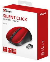 TRUST Mydo Silent Click bezprzewodowa mysz czerwona - 21871 - Zdjęcie 5