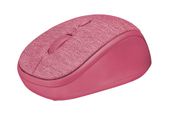 TRUST Mysz bezprzewodowa YVI Fabric różowa - 22674 - Zdjęcie 1