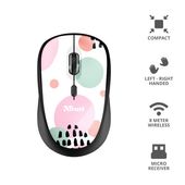 TRUST YVI WIRELESS PINK CIRCL ES mysz komputerowa - 24441 - Zdjęcie 1