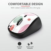 TRUST YVI WIRELESS PINK CIRCL ES mysz komputerowa - 24441 - Zdjęcie 2