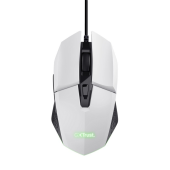 TRUST Mysz gamingowa GXT109P Felox biała - 25066 - Zdjęcie 1
