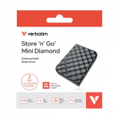 VERBATIM Dysk SSD Mini Diamond 2TB USB-C 2TB 32026  - 32026 - Zdjęcie 2