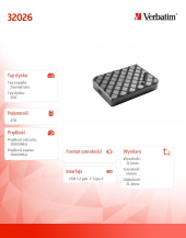 VERBATIM Dysk SSD Mini Diamond 2TB USB-C 2TB 32026  - 32026 - Zdjęcie 5