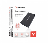 VERBATIM Dysk Metal Mini SSD 512GB USB-C 32030  - 32030 - Zdjęcie 6