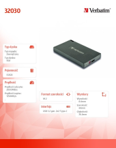 VERBATIM Dysk Metal Mini SSD 512GB USB-C 32030  - 32030 - Zdjęcie 7