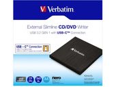 VERBATIM Nagrywarka CD/DVD RW USB-C 3.2 slim  - 43886 - Zdjęcie 3