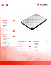 VERBATIM Dysk Store n GO 2TB USB 3.0 53198  - 53198 - Zdjęcie 7