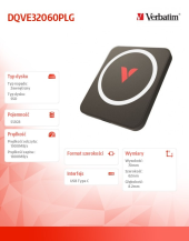 VERBATIM Dysk zewnętrzny SnapBack Magnetic SSD Mocha MagSave 512GB Apple ProRes 4K 60kl/s  - DQVE32060PLG - Zdjęcie 3