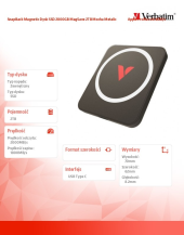 VERBATIM SnapBack Magnetic Dysk SSD 2000GB MagSave 2TB Mocha Metalic                 Apple ProRes 4K 60kl/s  - DQVE32062PLG - Zdjęcie 2