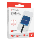 VERBATIM Dysk zewnętrzny SnapBack Magnetic SSD Blue MagSave 1TB Apple ProRes 4K 60kl/s  - DQVE32075PLG - Zdjęcie 5