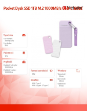 VERBATIM Pocket Dysk SSD 1TB M.2 1000MB/s USB-C 32322 - DQVE32322PLG - Zdjęcie 5