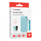 VERBATIM Pocket Dysk SSD 1TB M.2 1000MB/s USB-C 32324 - DQVE32324PLG - Zdjęcie 3