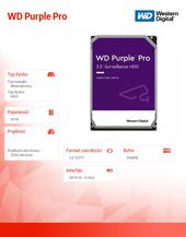 Dysk wewnętrzny WD Purple Pro 10TB 3,5 256MB SATAIII/72000rpm - WD101PURP - Zdjęcie 3