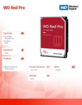 Dysk twardy WD Red Pro 16TB 3,5 512MB SATAIII/7200rpm - WD161KFGX - Zdjęcie 2