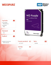 WD Dysk Purple 3TB 3.5 cala WD33PURZ - WD33PURZ - Zdjęcie 5