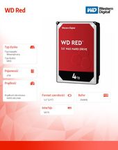 Dysk WD Red 4TB 3,5 256MB SATA 5400rpm WD40EFAX - WD40EFAX - Zdjęcie 2