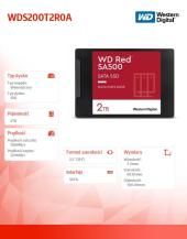 WD Dysk SSD Red 2TB SATA 2,5 WDS200T2R0A  - WDS200T2R0A - Zdjęcie 5