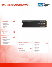 Dysk SSD WD Black 2TB SN770 NVMe 2280 M2 - WDS200T3X0E - Zdjęcie 4