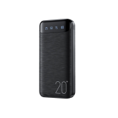 WEKOME Power bank 20000 mAh Super Charging 2xUSB-A LED Czarny - WK-WP-163_BLACK - Zdjęcie 1