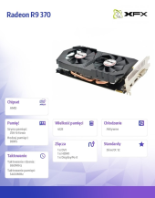 XFX Karta graficzna - Radeon R9 370 4GB GDDR5 256BIT DVI HDMI DP ATX DUAL H9  - AFR9370-4096D5H9 - Zdjęcie 3