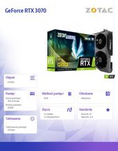 ZOTAC Karta graficzna RTX 3070 Twin Edge OC 8 GB GDDR6X 256bit 3DP/HDMI - ZT-A30700H-10P - Zdjęcie 8